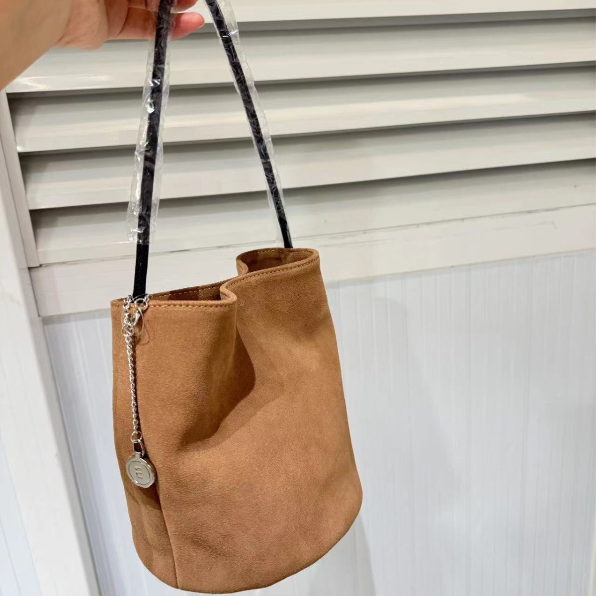 Women's Large Capacity High-grade Genuine Leather Suede Shoulder Bags