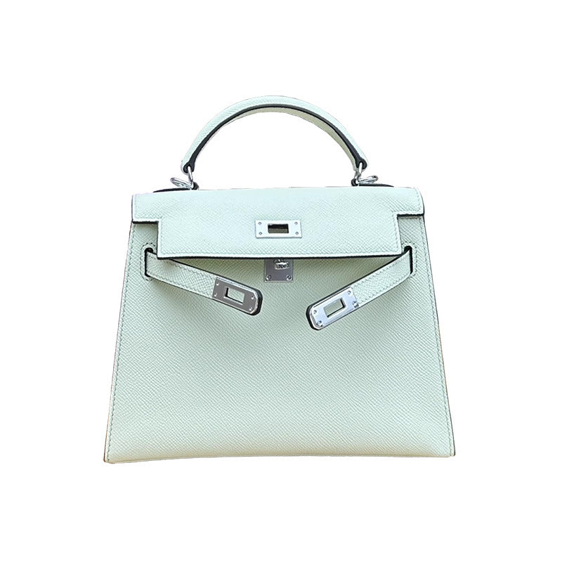 Women's Purple Second Generation Kelly High-grade Genuine Leather Bags
