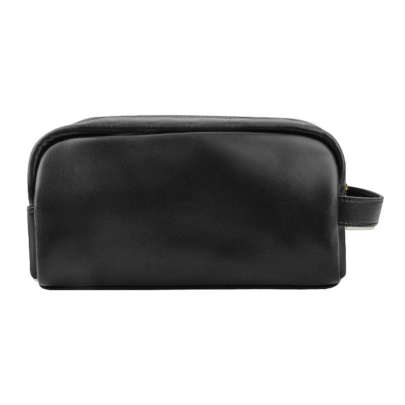 Women's & Men's Leather Large Capacity Portable Business Trip Cosmetic Bags