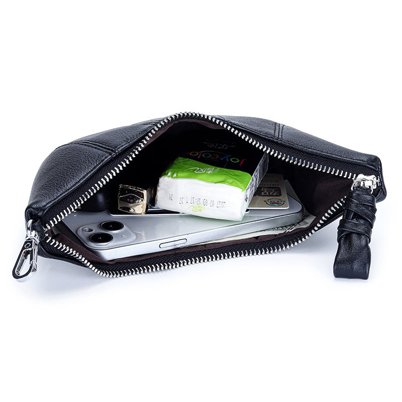 Women's First Layer Cowhide High Texture Mobile Phone Bags