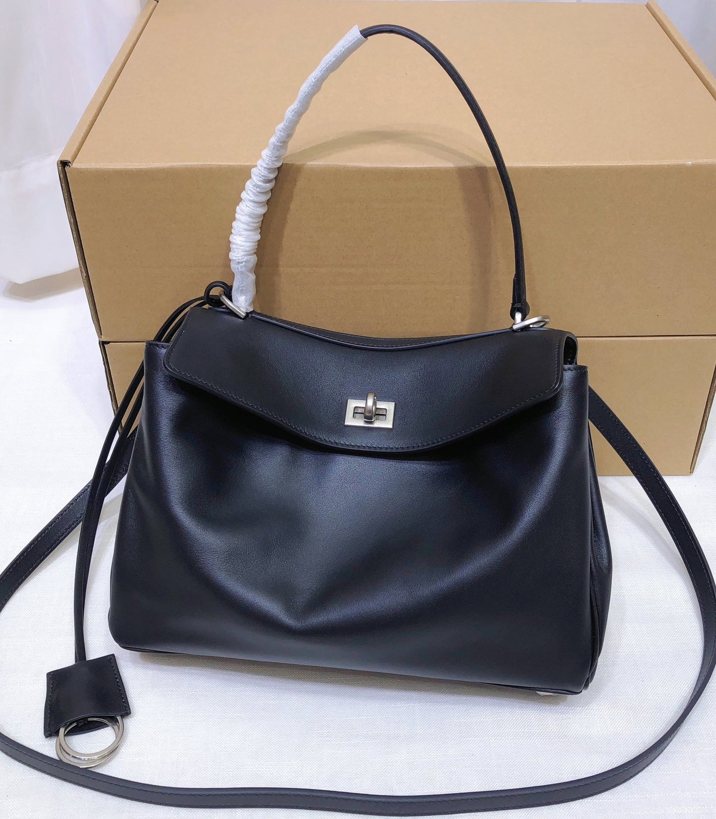 Women's Genuine Leather High-grade Commuter Underarm Kelly Tote Bags