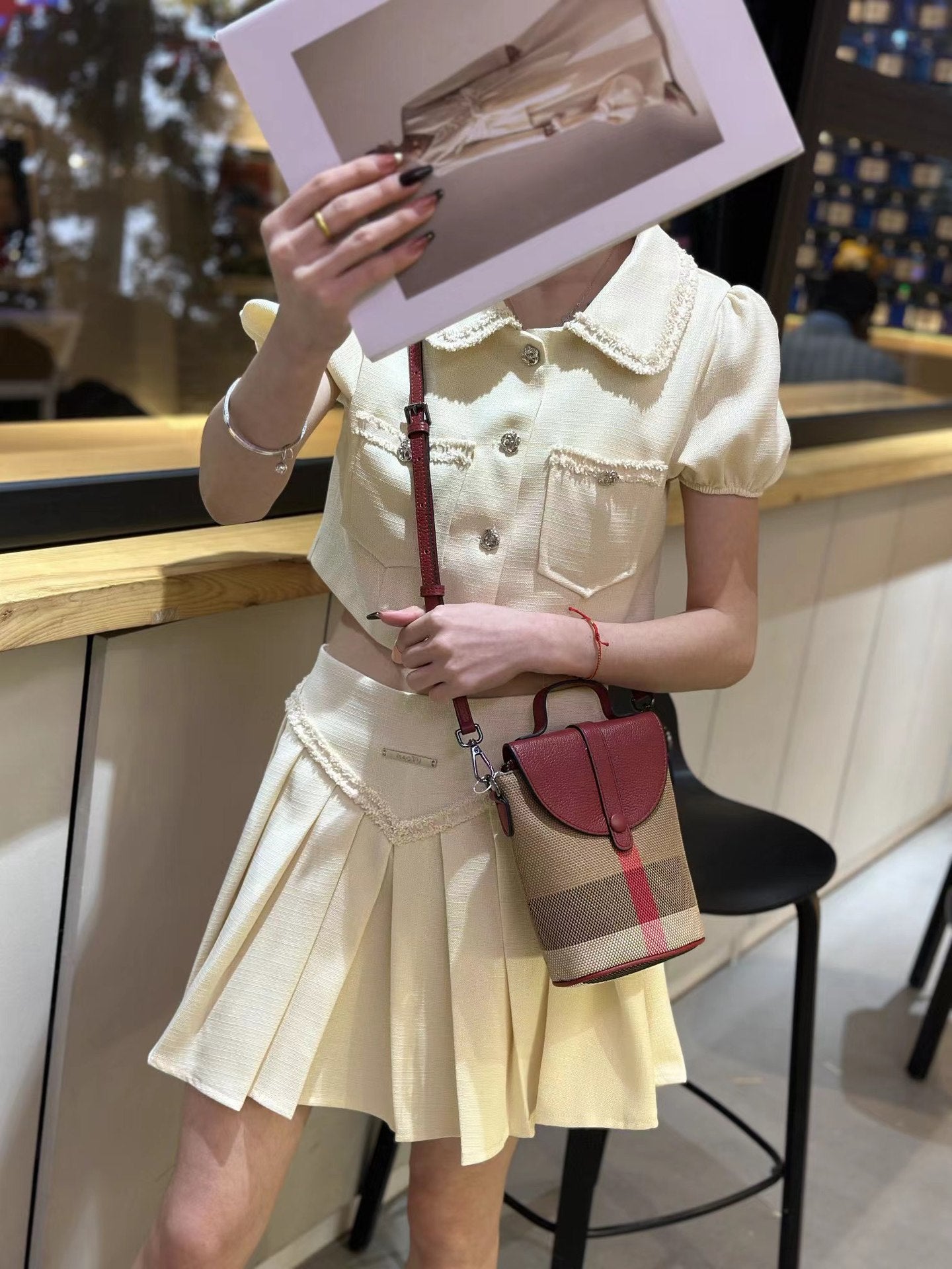 Women's Mobile Light Luxury Genuine Leather Lightweight Fashion Small Square Bags