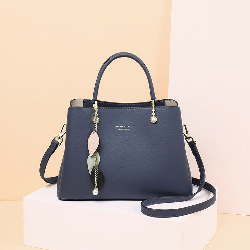 Women's Mother High-grade Fashion Genuine Leather Portable Handbags