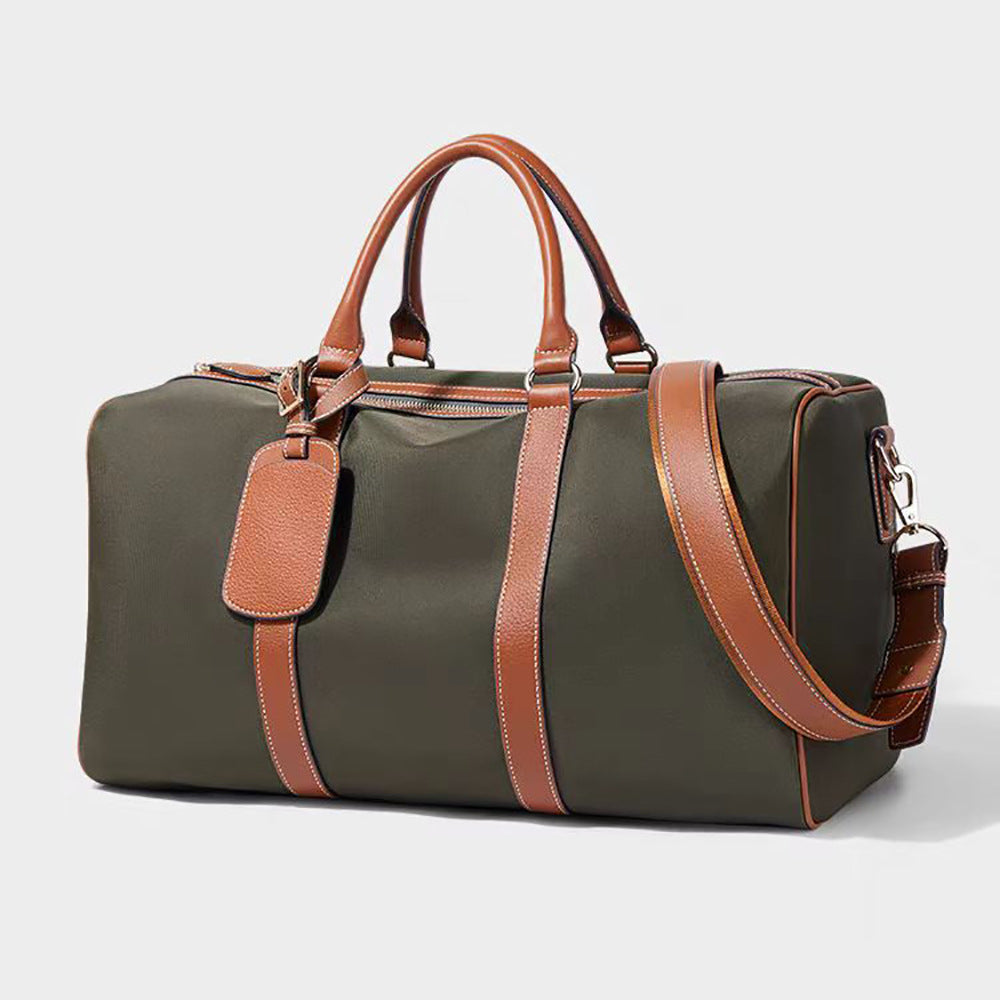 Women's Portable Lightweight Business Leisure Genuine Leather Travel Bags