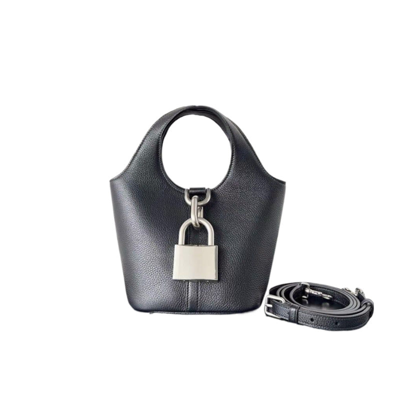 Chloe Paddington Litchi Pattern Vegetable Basket Shoulder Bags