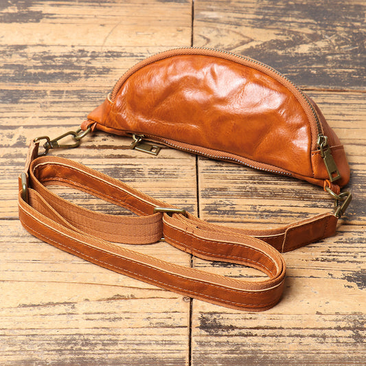 Men's Vintage Leather Leisure First Layer Cowhide Men's Messenger Bags