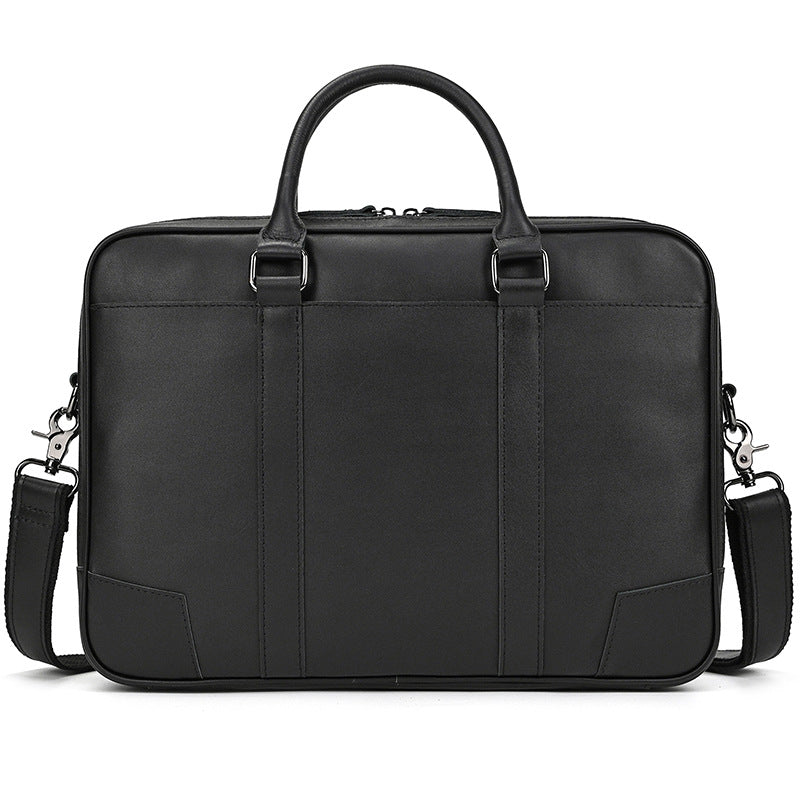 Leather Inch Cowhide Crazy Horse Business Men's Briefcases