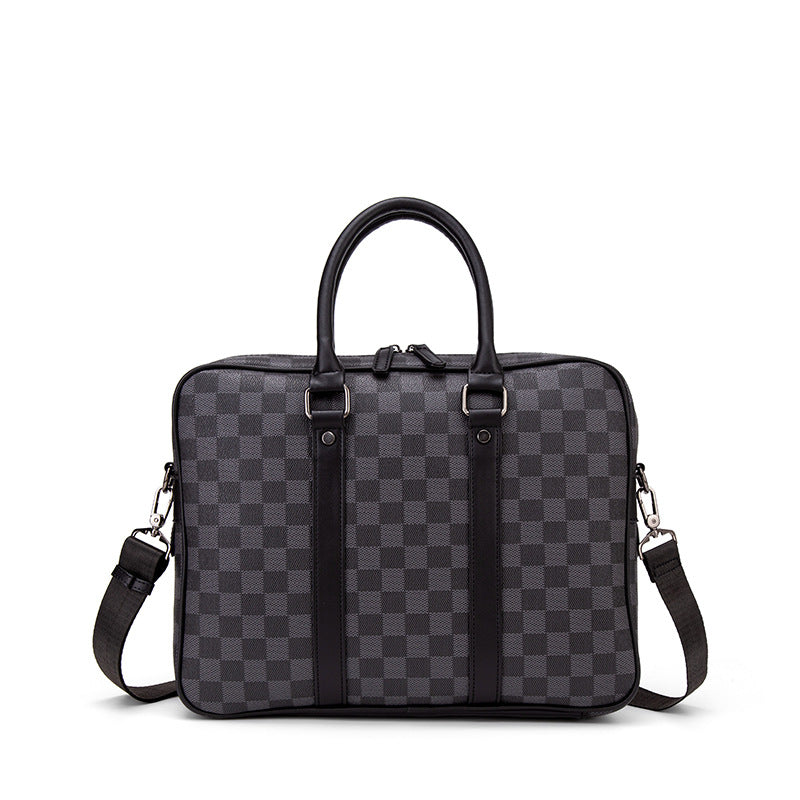 Men's Plaid Business Classic Hand Carrying Inch Men's Briefcases
