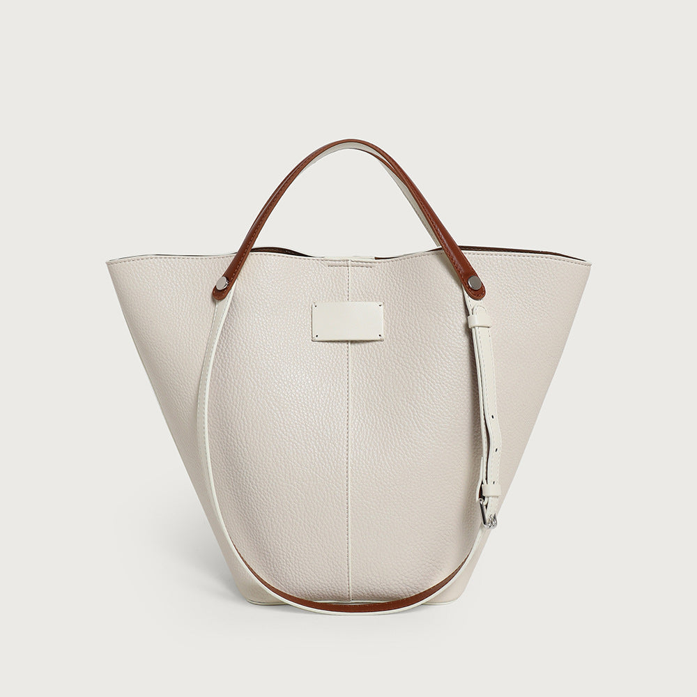 Women's Pattern Large Capacity Vegetable Basket Commuter Bucket Bags