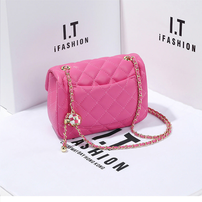 Women's Classic Style Rhombus Chain Fat Underarm Crossbody Bags