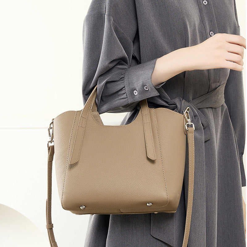 Women's Genuine Leather Commuter Send Mother High-grade Crossbody Bags