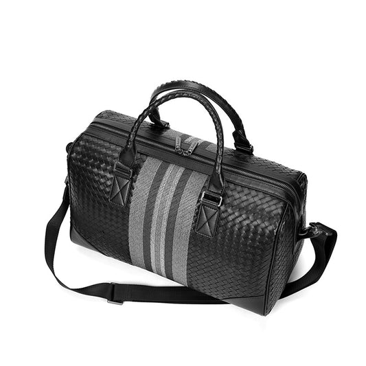 Men's Large Capacity Business Weaving Embroidered Portable Travel Bags