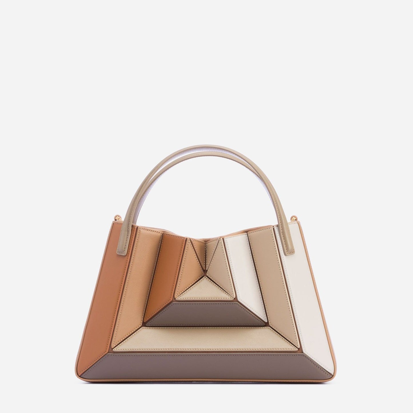 Women's Color Contrast Patchwork Source Design Underarm Handbags