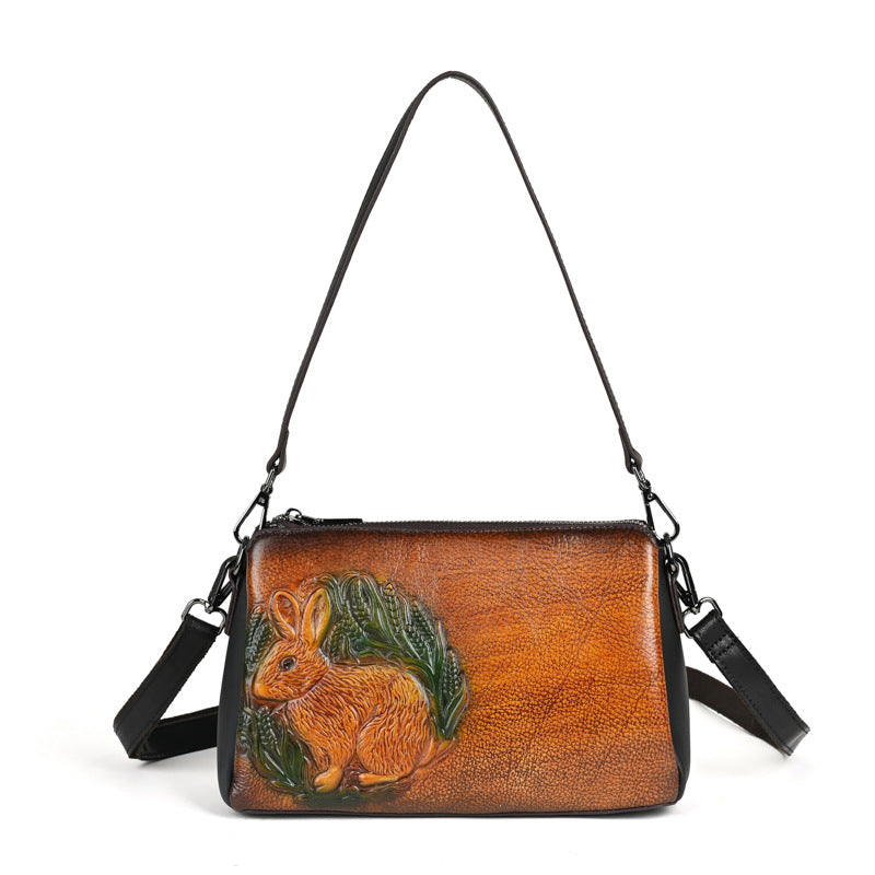 Women's Genuine Leather For Mom Hand Top Crossbody Bags