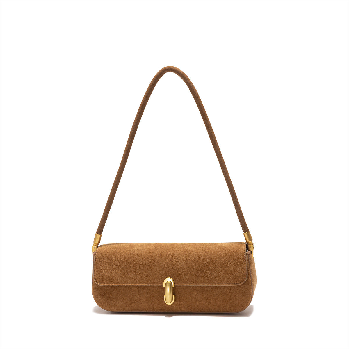 Women's Fashion Niche Western Style Baguette Suede Arm Bags