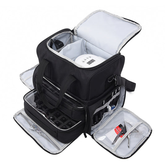 Capacity Multifunctional Wash Nail Polish Partition Cosmetic Bags