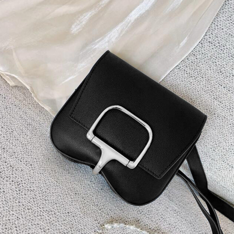 Women's High-grade Cushion Genuine Leather Saddle Cowhide Crossbody Bags