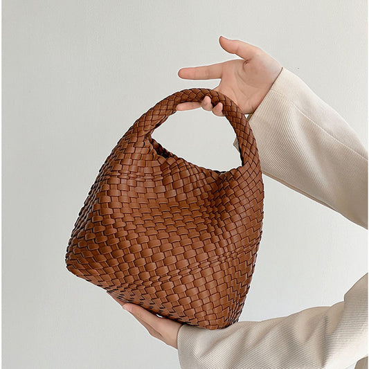 Hand-woven Female Large Capacity Mother Vegetable Tote Bags