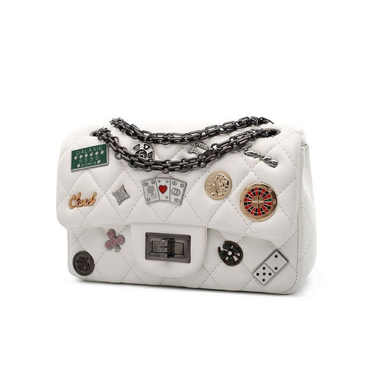 Women's Surrogate Shopping Fashion Korean Versatile Rhombus Shoulder Bags