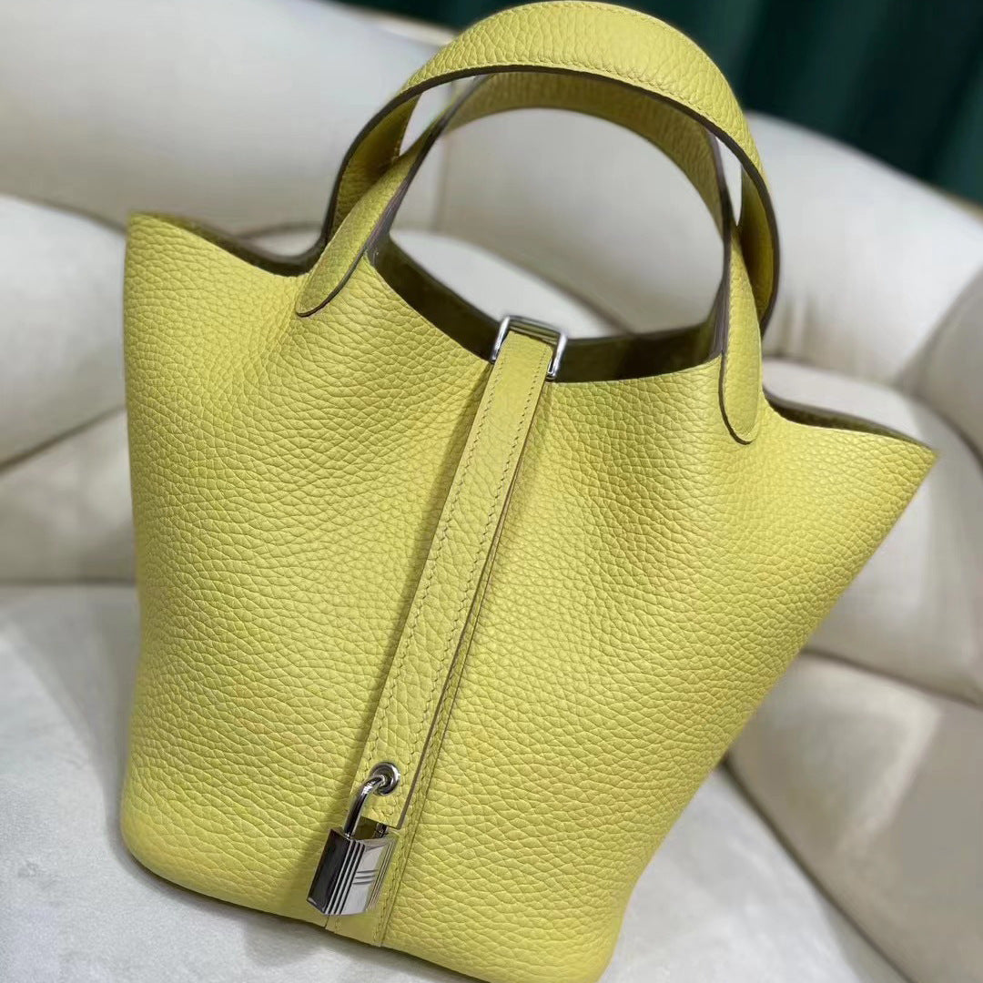 Women's First Layer Litchi Pattern Genuine Leather Bags