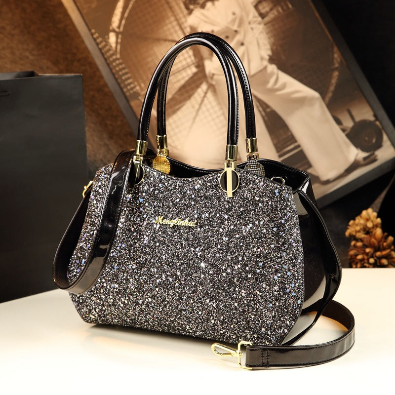 Women's Pillow Personalized Elegant Sequined Large Capacity Handbags