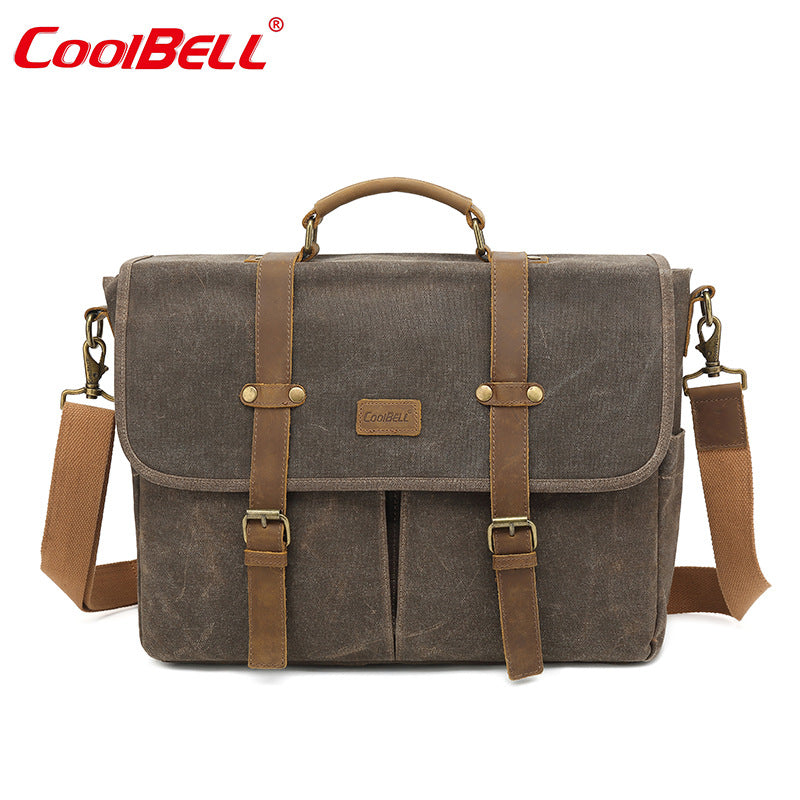 Men's Classic Vintage Oil Wax Business Men's Briefcases