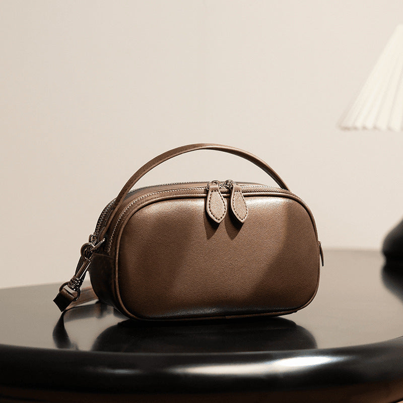 Attractive Women's Genuine Leather Fashion Portable Handbags