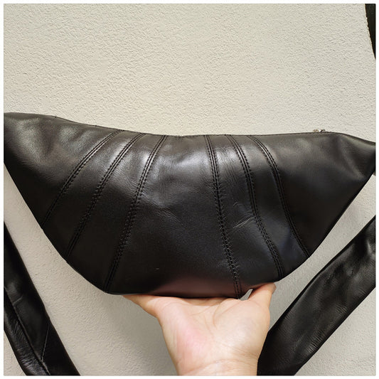 Women's First Layer Cowhide One Sheepskin Dumpling Crossbody Bags