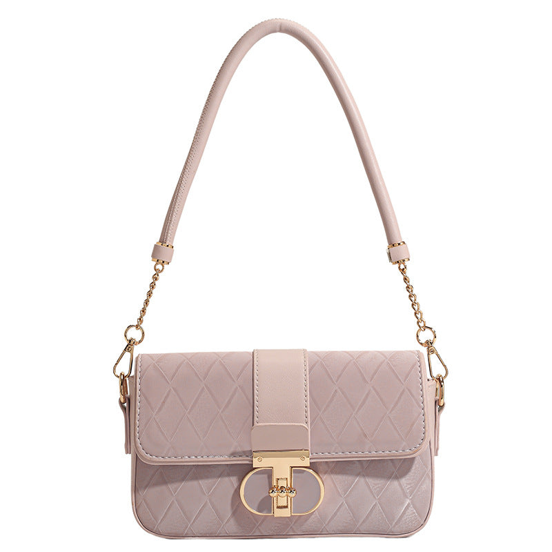 French Style Underarm High-grade Pink Female Crossbody Bags