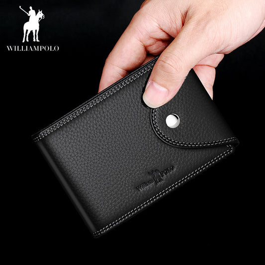 Men's Emperor Paul First Layer Cowhide License Card Holder