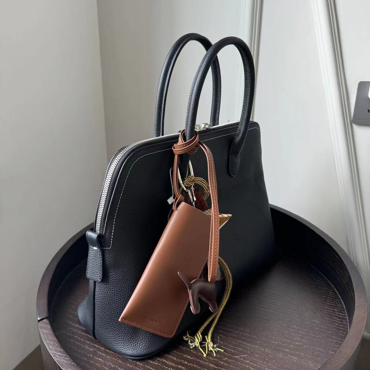 Cap Layer Cowhide Leather Large Capacity Tote Bags