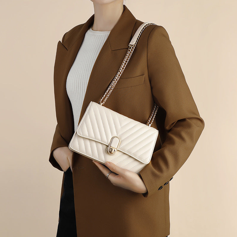 Women's Chain Autumn Light Luxury Genuine Leather Shoulder Bags
