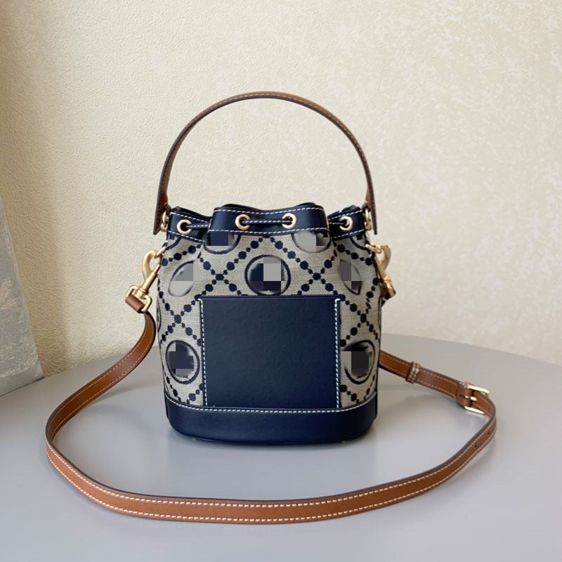 Women's Single Medium Mini Large Jacquard Cross Bucket Bags