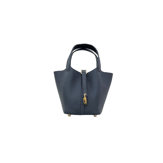 Women's Vegetable Basket Portable Large Capacity Textured Handbags