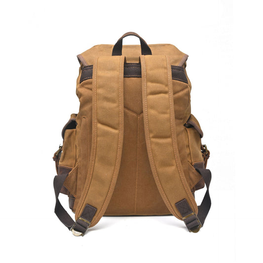 Retro Waterproof Oil Wax Canvas Large Backpacks