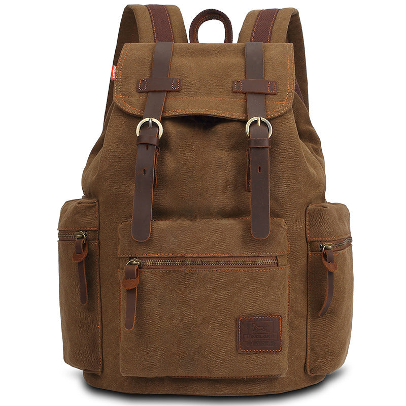 Men's Canvas Retro Female College Shiralee Fashion Backpacks