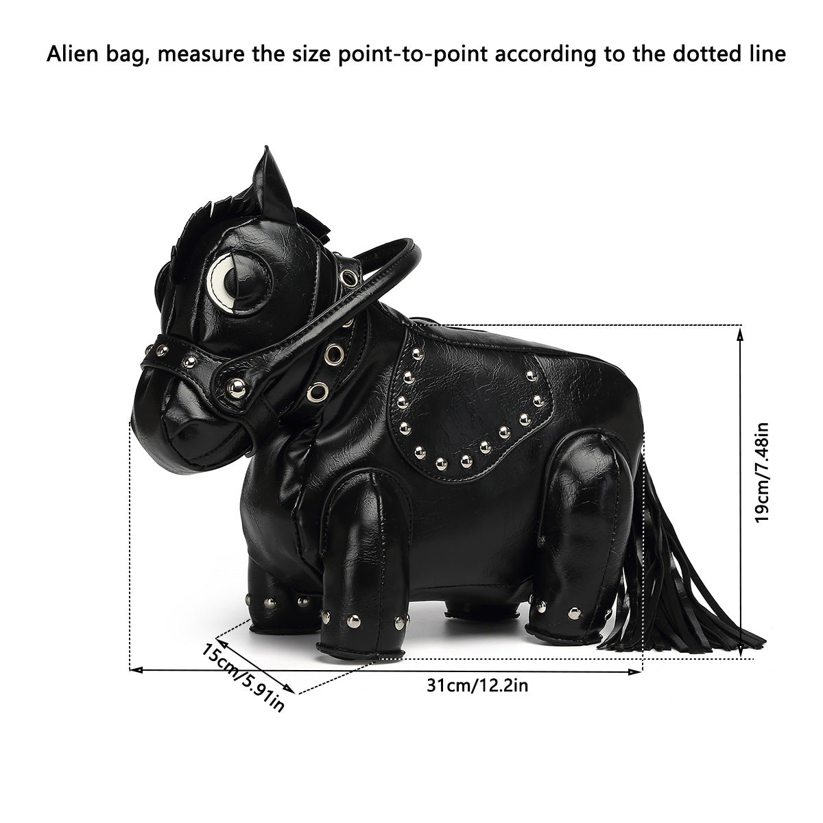 Hot Style Personalized Creative Pony Animal Shape Crossbody Bags