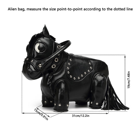 Hot Style Personalized Creative Pony Animal Shape Crossbody Bags