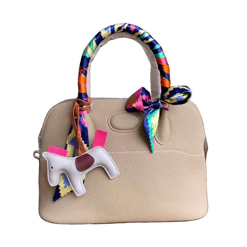 Classic Genuine Leather Bowling Fashion Shell Bags