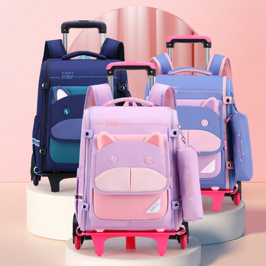 Women's & Men's & Natural Fish Primary Grade Printing Elementary School Students' Schoolbags