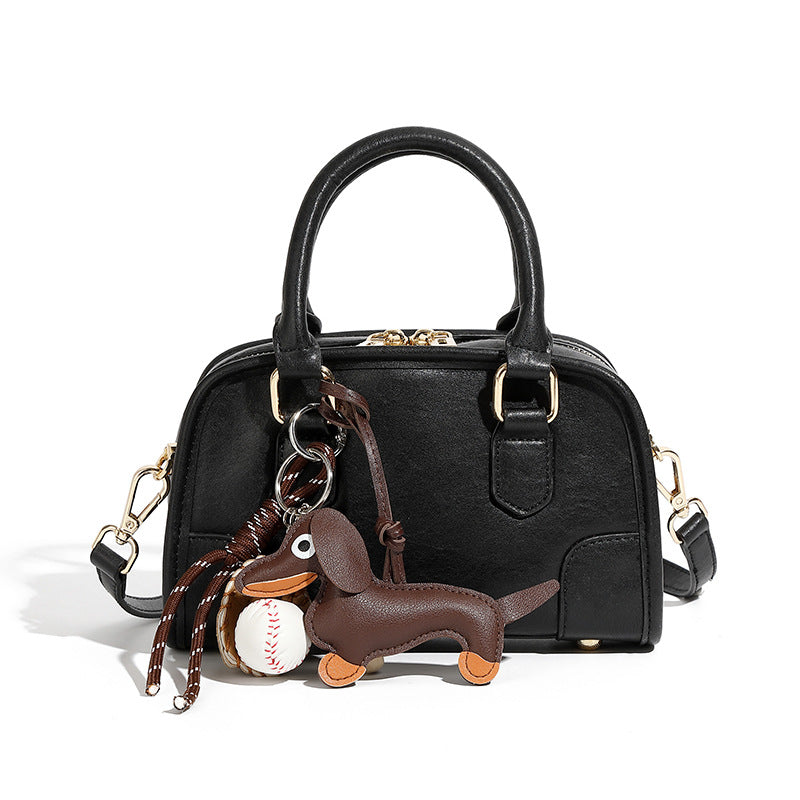 Women's Genuine Leather Boston Bowling Niche Bags