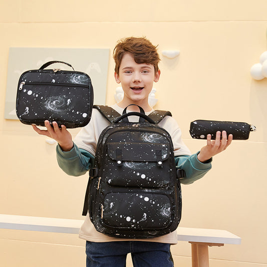 Fashion Starry Sky Trendy Boy Three-piece Elementary School Students' Schoolbags