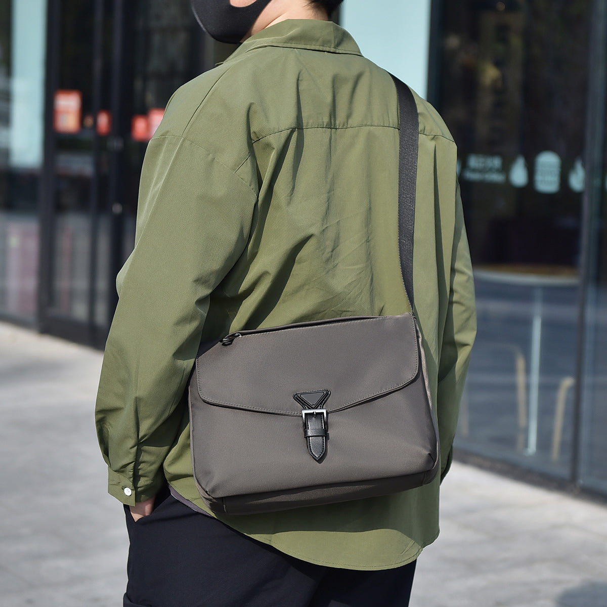 Men's Business Wearproof Waterproof Oxford Cloth Men's Messenger Bags