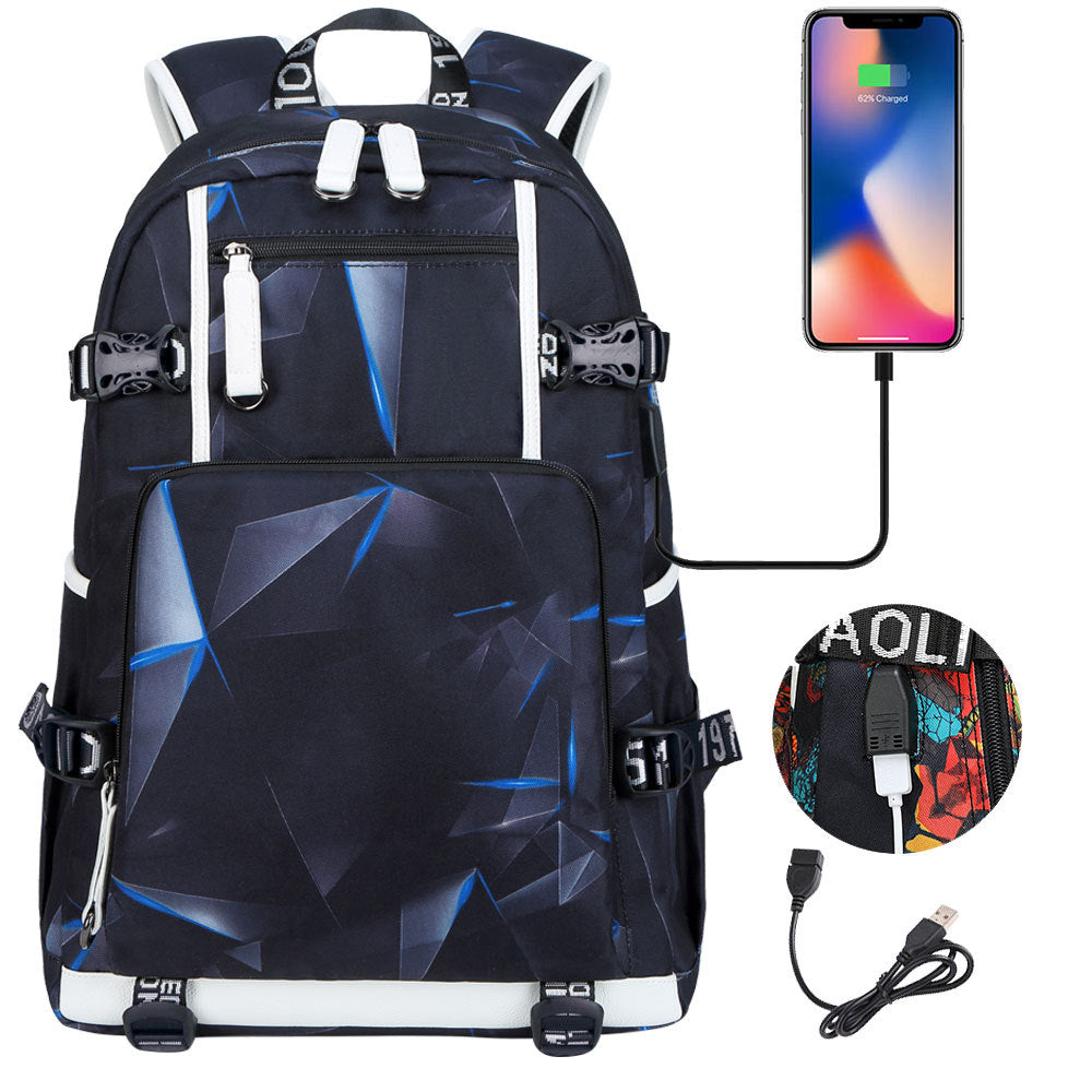 Women's & Men's & One Distribution Preferred Earphone Leisure Middle School Students' Schoolbags