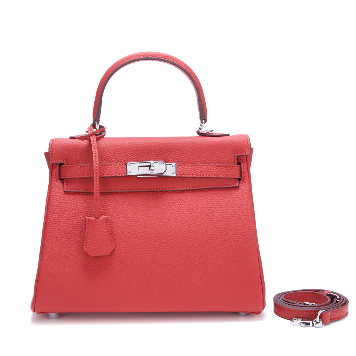 Women's First Layer Cowhide Kelly Sier Stylish Handbags