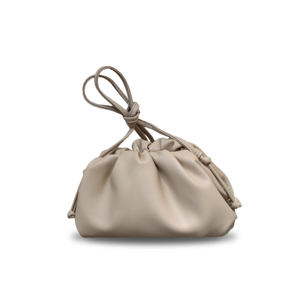 Women's Cloud Size Korean Style Pleated Clip Bags