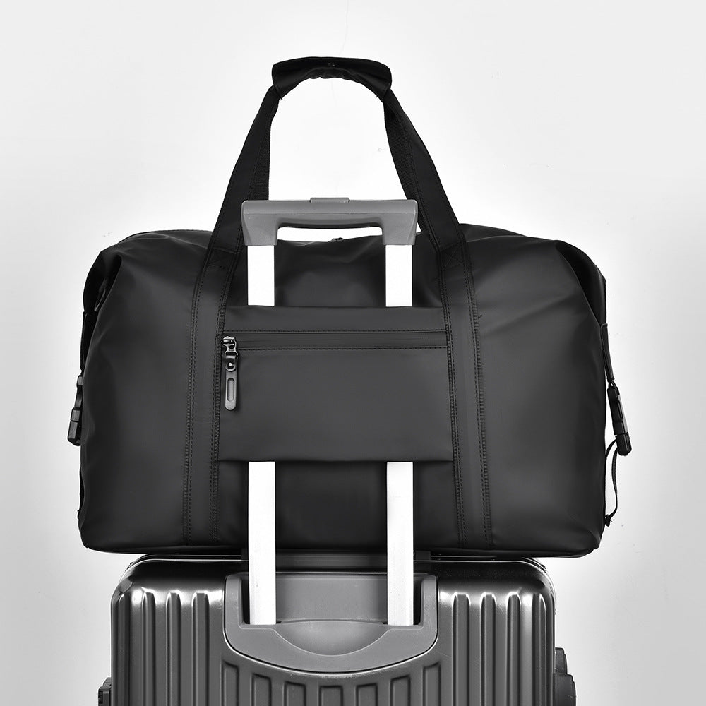 Men's Separation Business Black Large Capacity Short Travel Bags