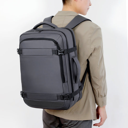 Men's Large Capacity Fashion Business Printing Word Backpacks