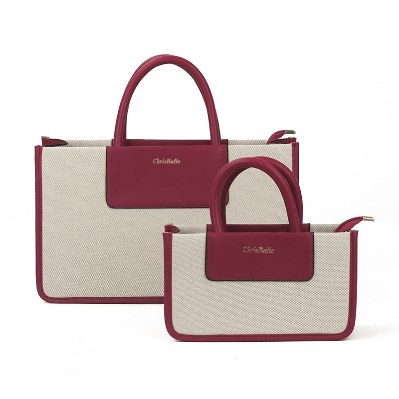 Large Capacity Commuter Portable Canvas Simple Handbags