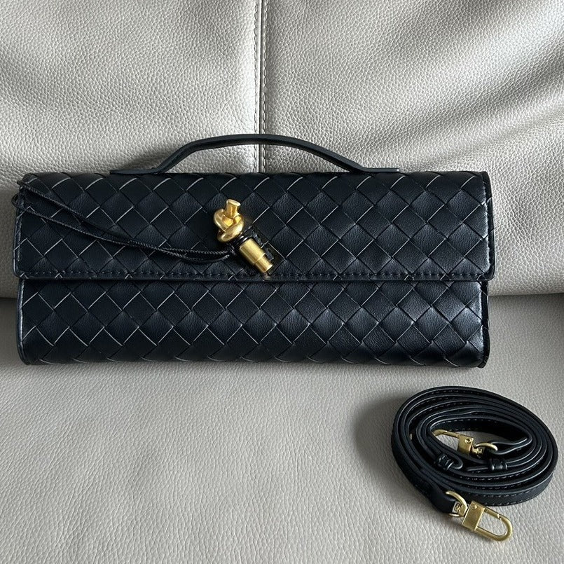 Women's French Stick Texture Hand-woven Hardware Fashion Handbags